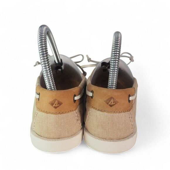 Sperry Authentic Original Venice 2- Eye Linen Boat Shoes "Natural" Women's 6.5M - Picture 5 of 12